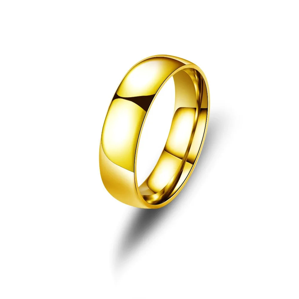 Matte Black Stainless Steel Ring – Unisex | Wedding & Daily Wear