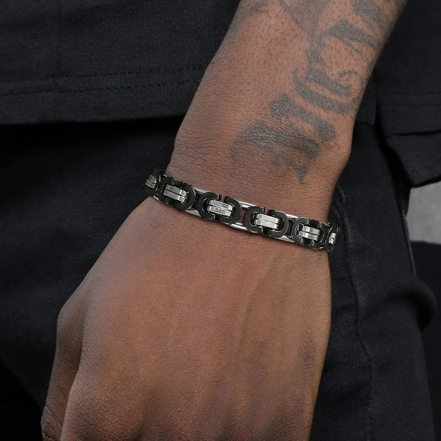 Byzantine Chain Bracelet – Waterproof Stainless Steel | Men's