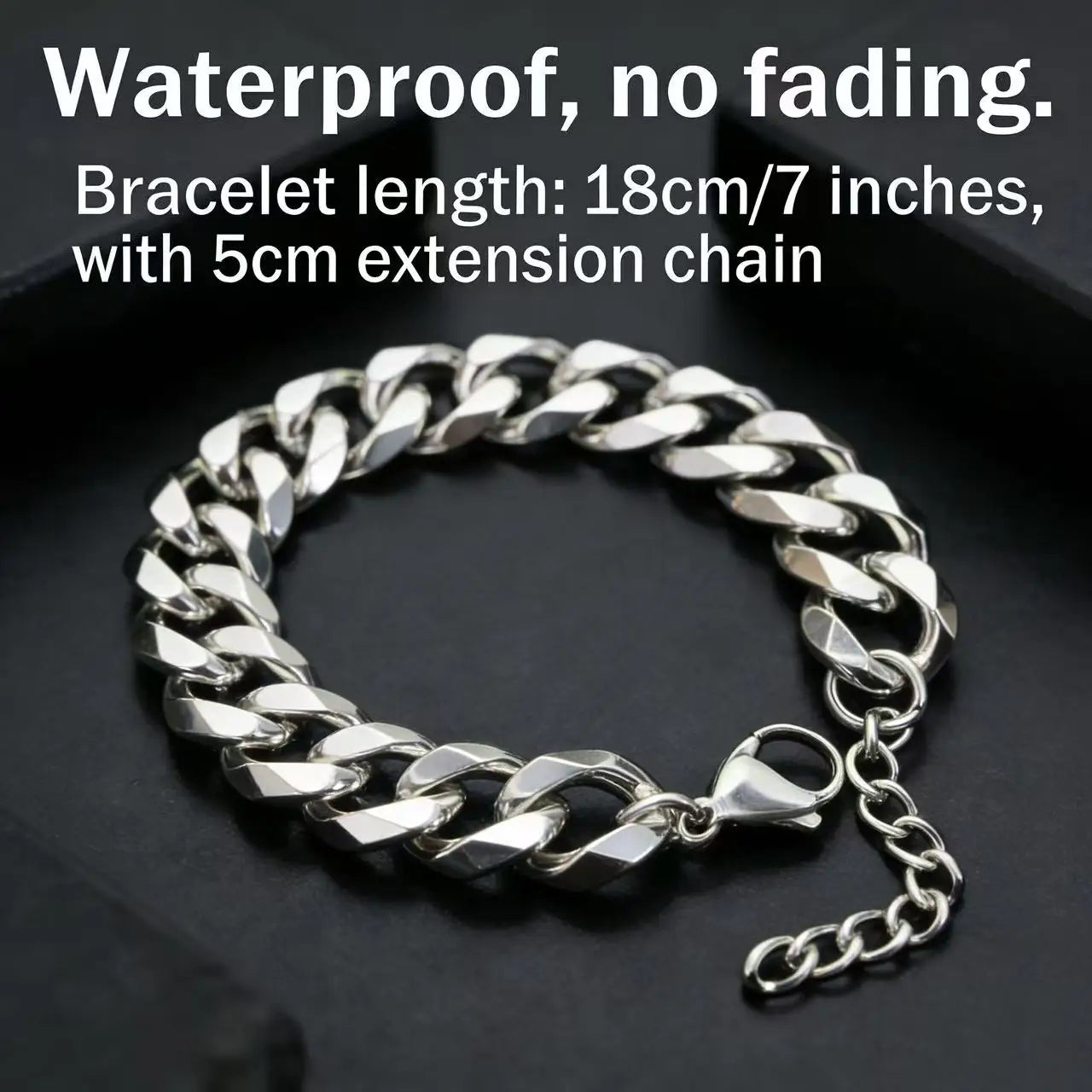 Cuban Chain Bracelet – Stainless Steel | 3MM–15MM Width
