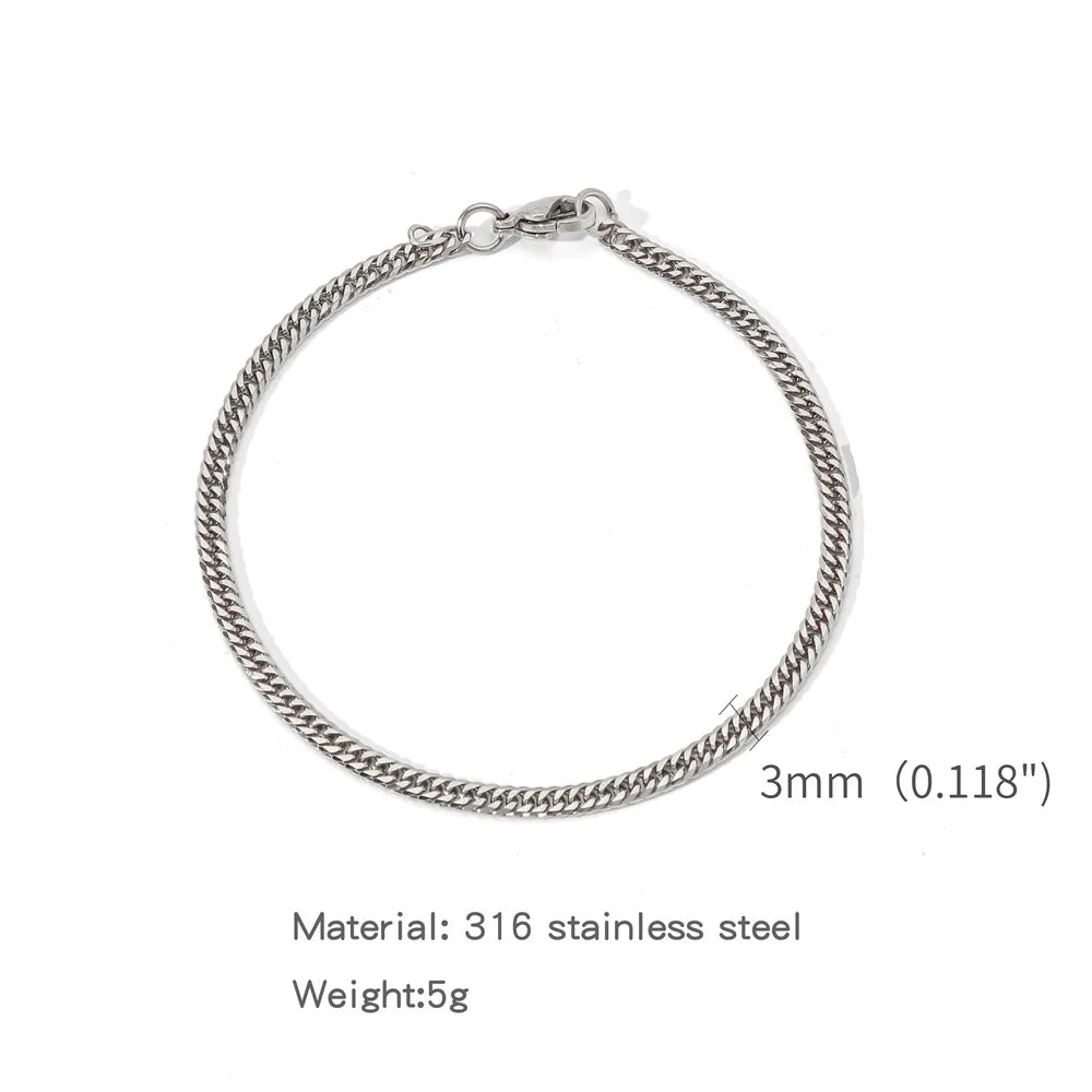 NK Chain Bracelet – Stainless Steel | Hip Hop & Streetwear