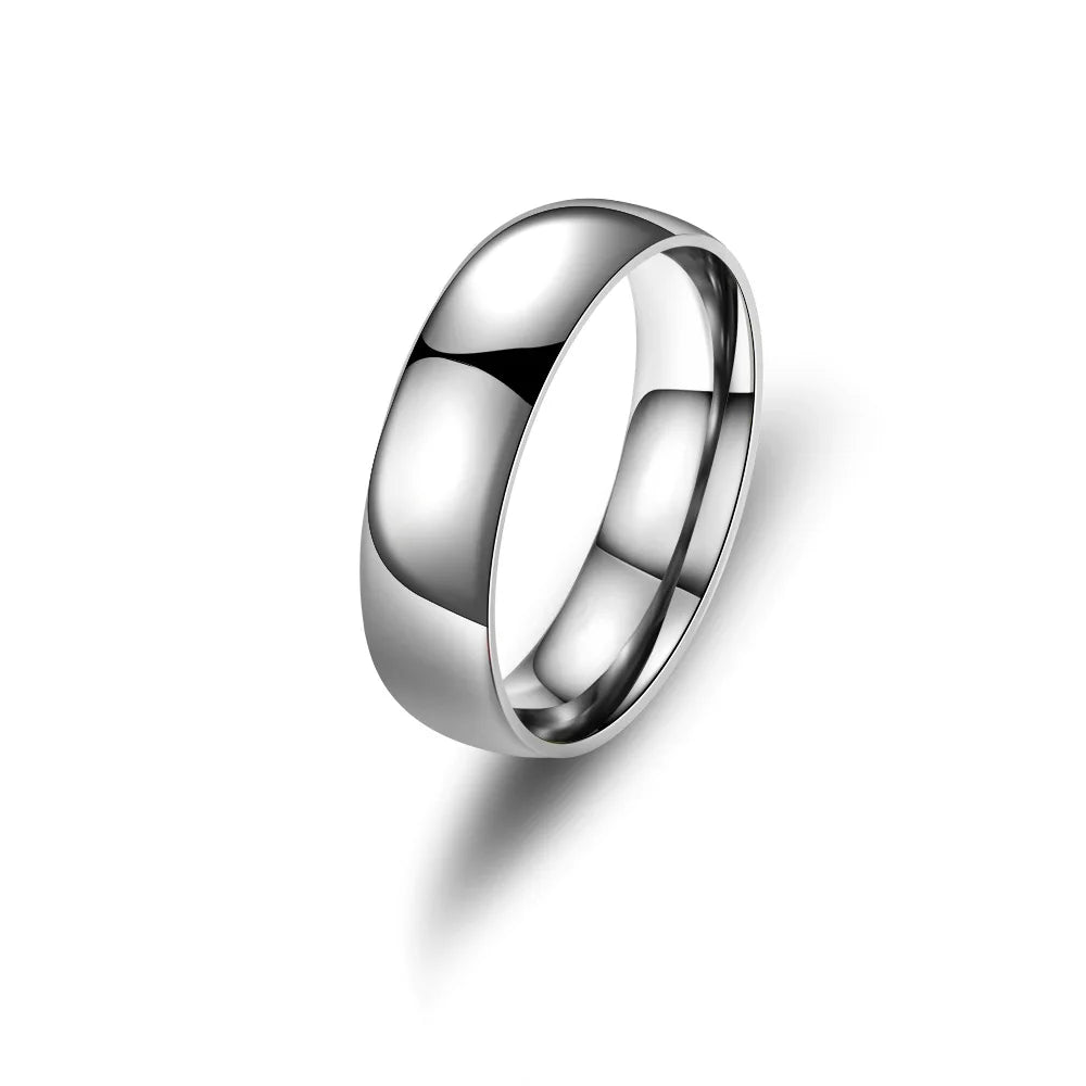 Matte Black Stainless Steel Ring – Unisex | Wedding & Daily Wear