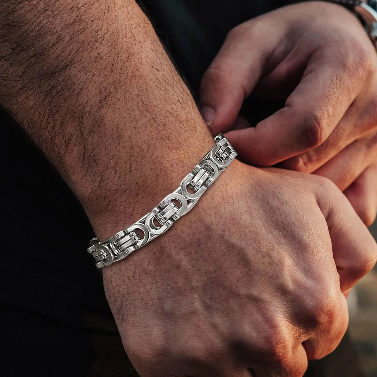 Byzantine Chain Bracelet – Waterproof Stainless Steel | Men's